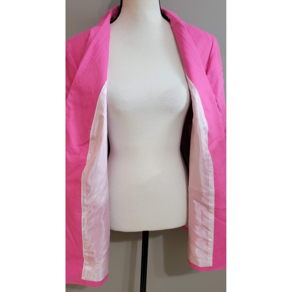 NWT Talbots Pink Linen Blazer - Picture 8 of 8